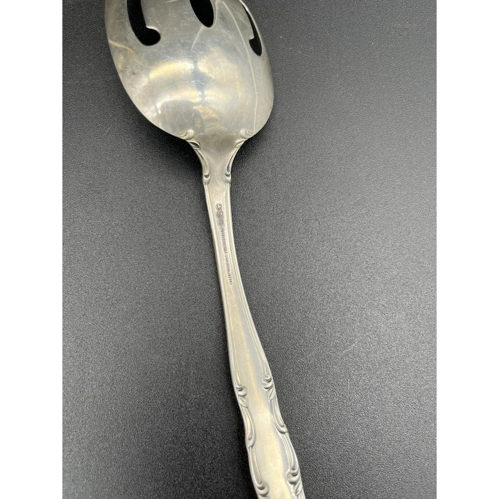 Sterling Silver Andonte Pierced Tablespoon Serving Spoon By Gorham Silver